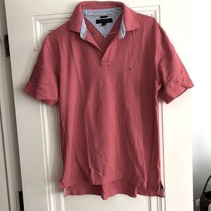 Tommy Hilfiger Mens Large polo in faded “Nantucket Red.”
